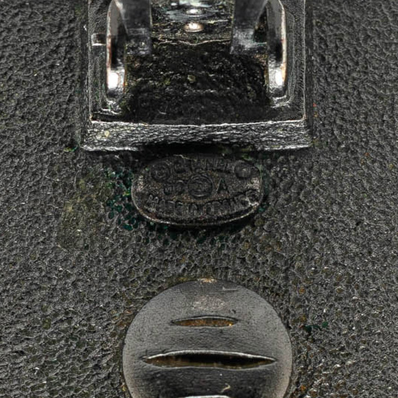 Pre-Loved Chanel Silver Plated Square Crystal Clip On Earrings - Picture 3 of 4